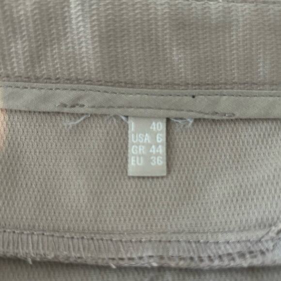 Stefanel Womens Pants Tan Lightweight Mid Rise Straight Work Casual 6 - Picture 5 of 11